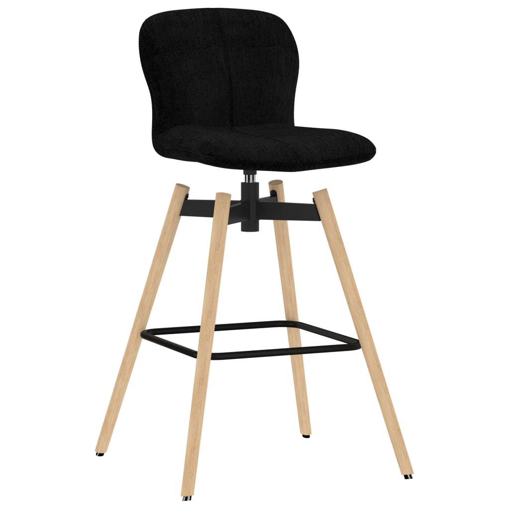 Barstoelen draaibaar 2 st stof