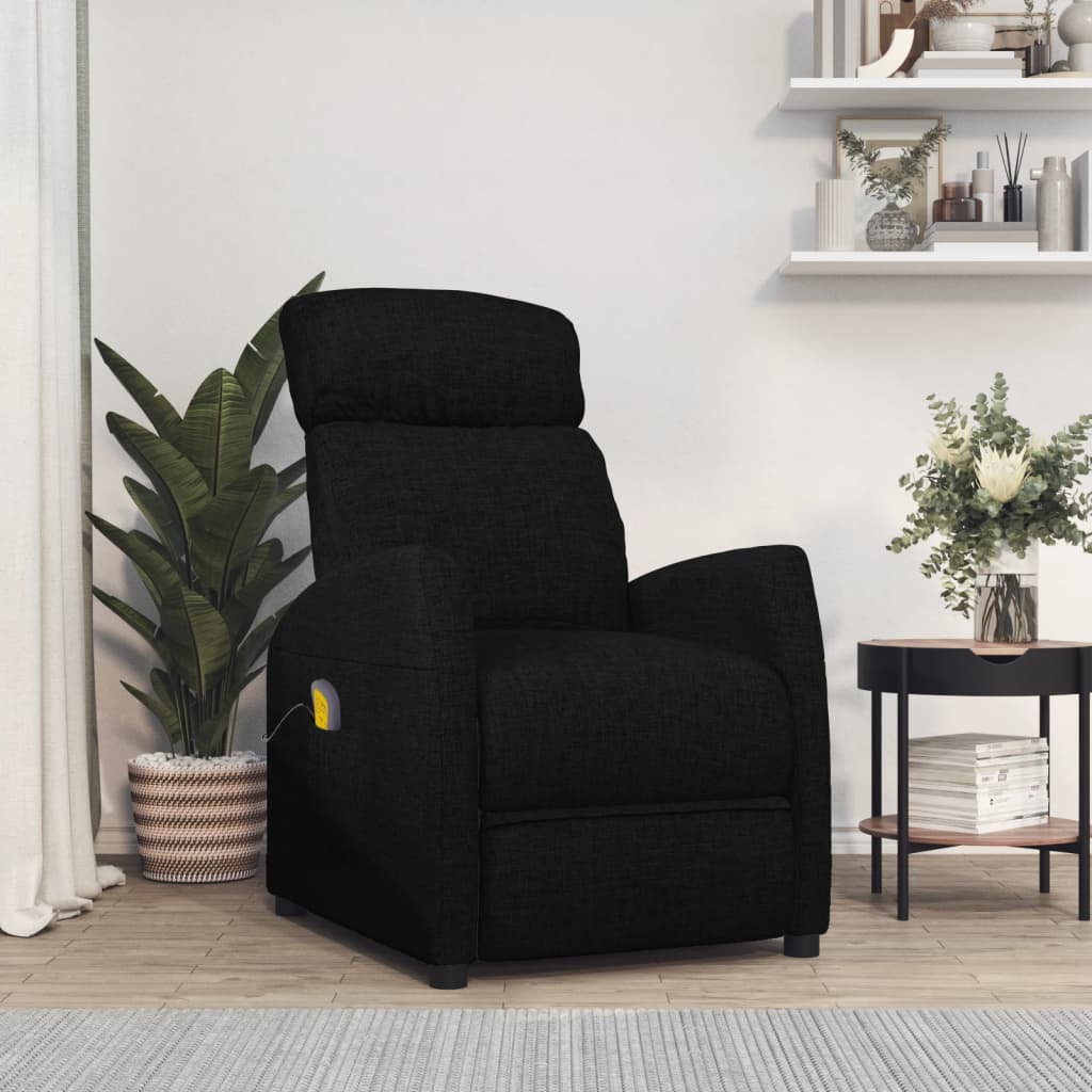 Fauteuil de massage tissu noir