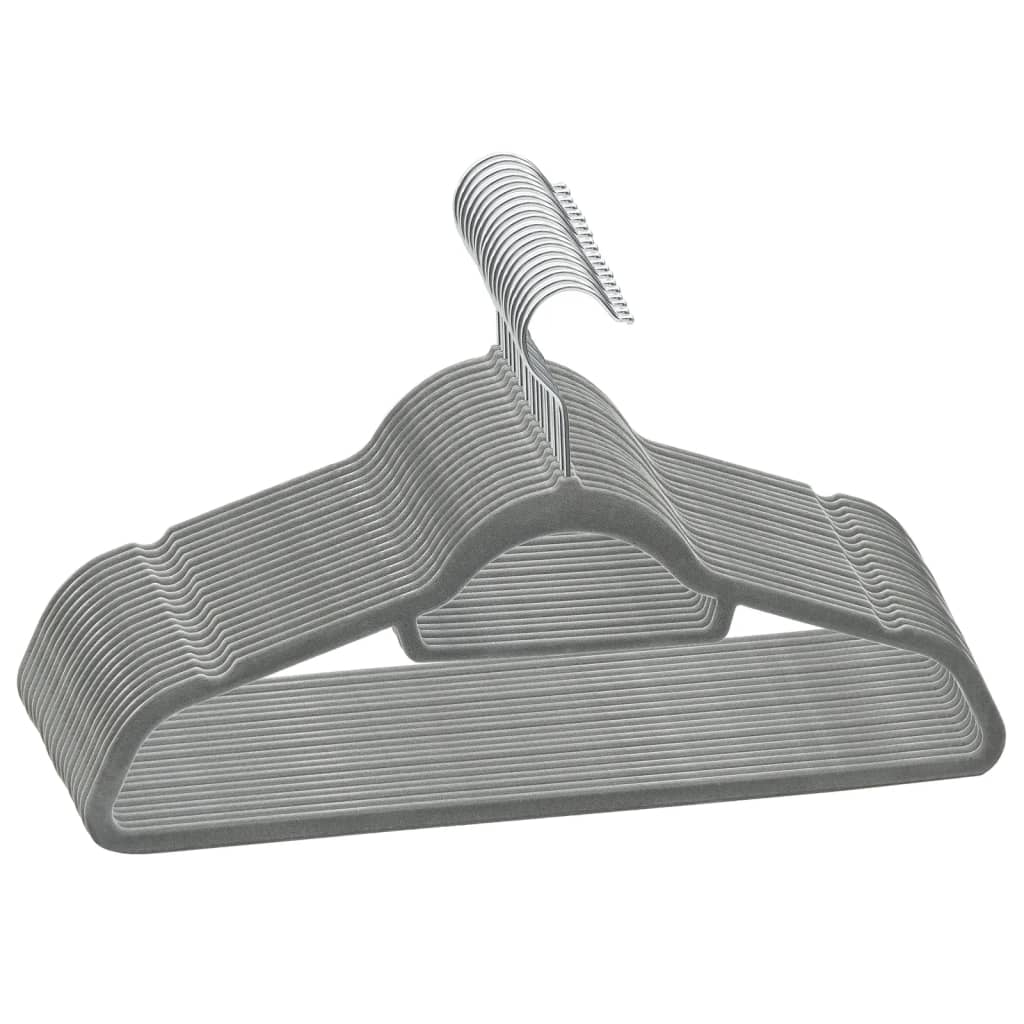 50-delige Kledinghangerset anti-slip fluweel