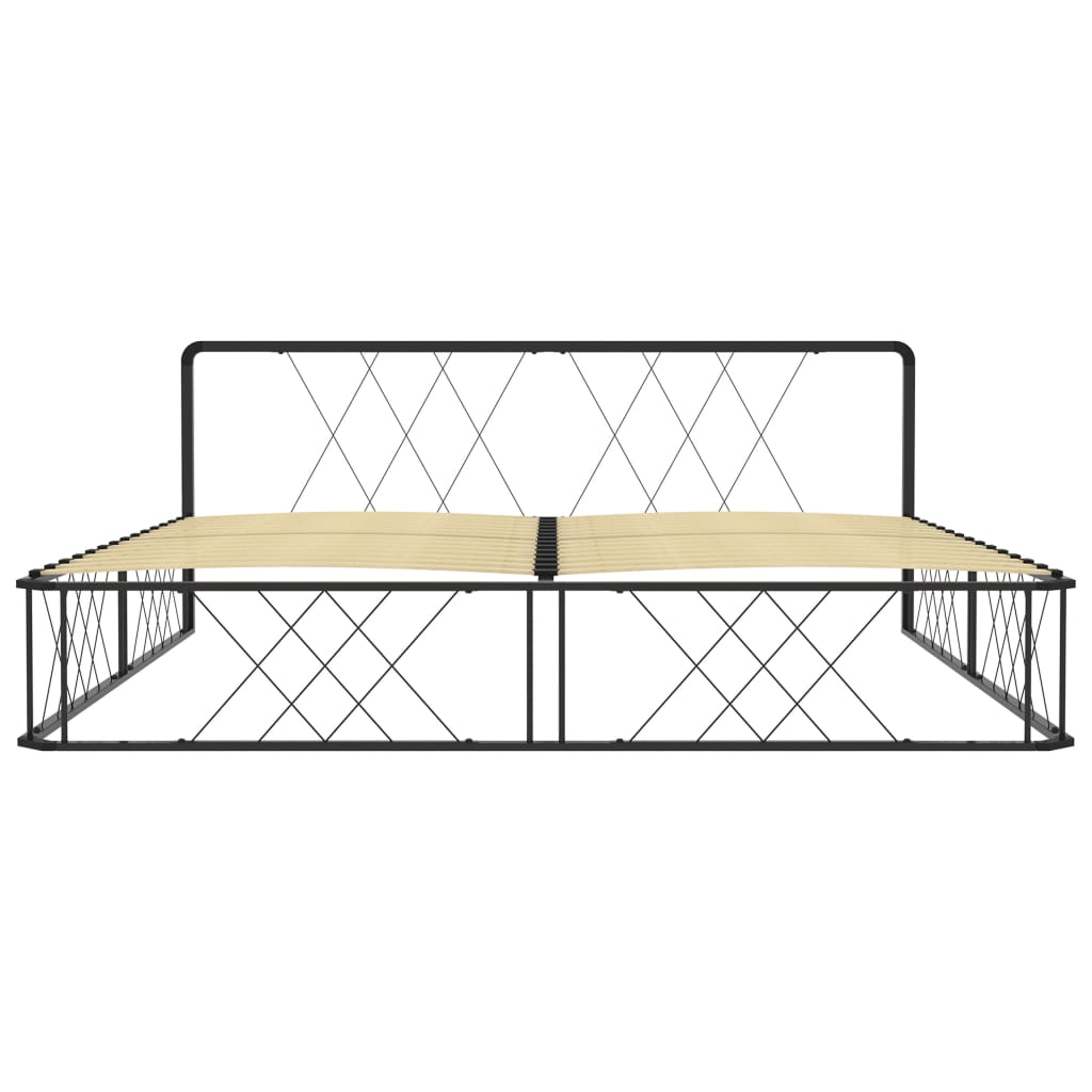 Bedframe metaal wit 200x200 cm