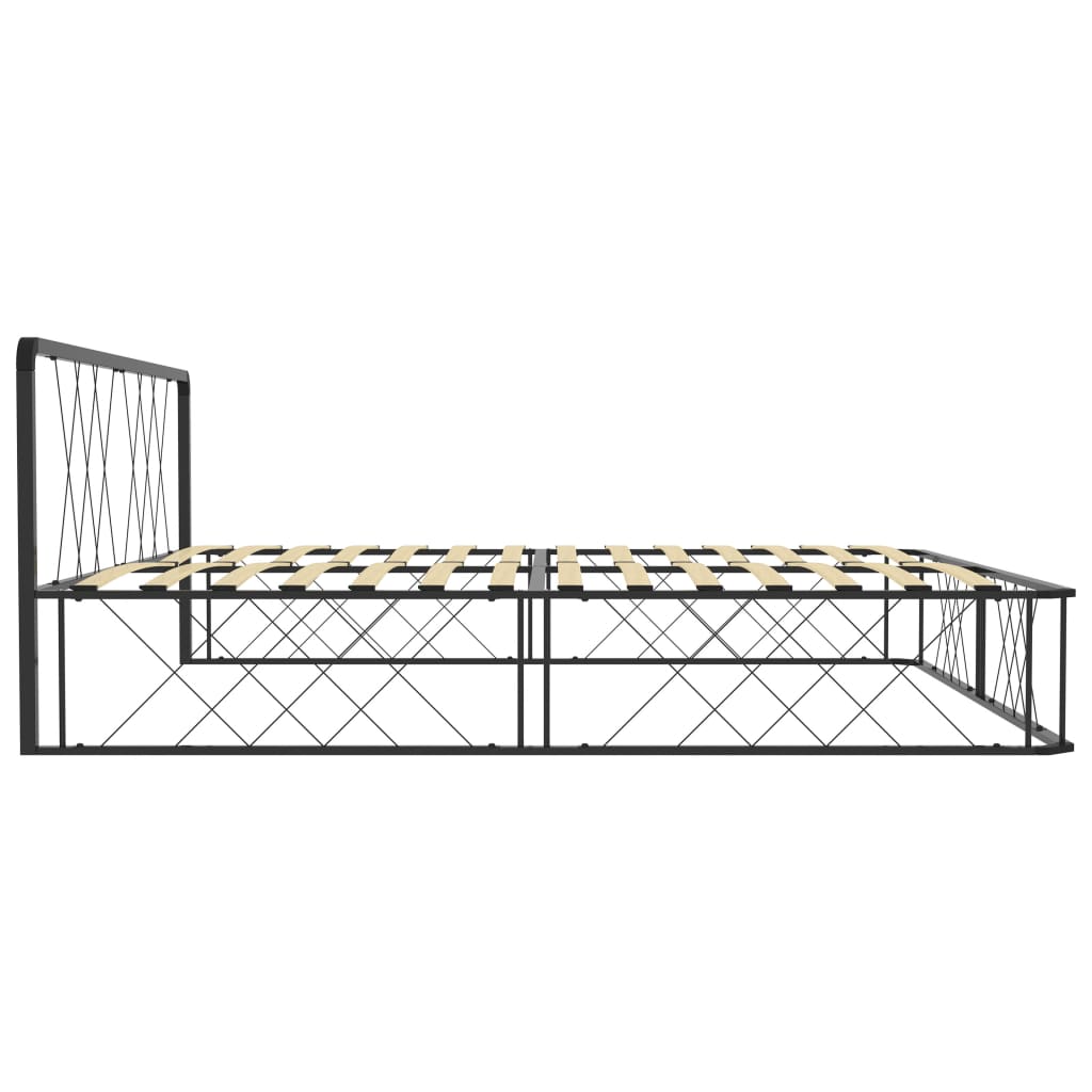 Bedframe metaal wit 200x200 cm