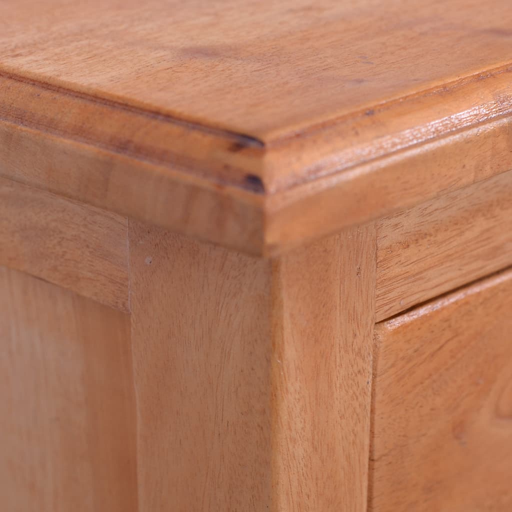 Table de chevet en bois d'acajou massif marron classique