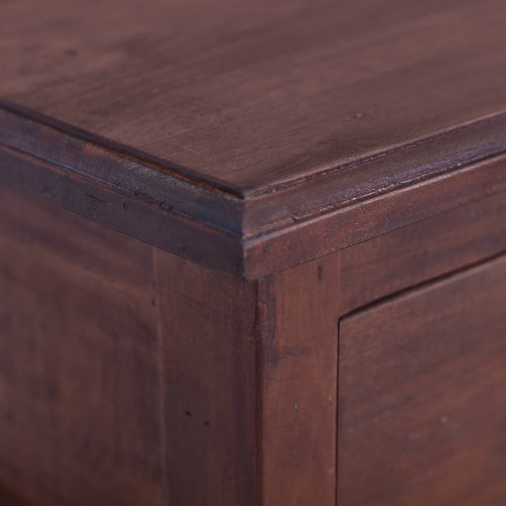 Table de chevet en bois d'acajou massif marron classique