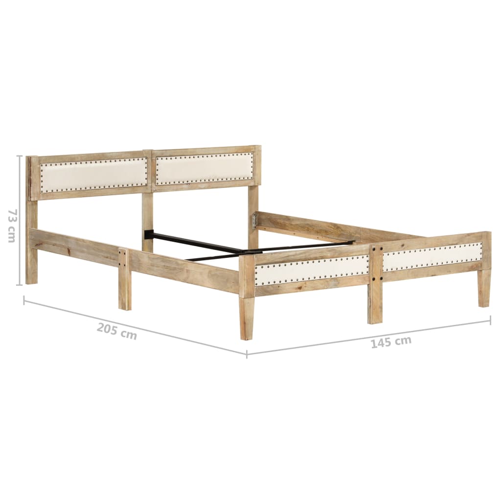 Bedframe massief mangohout 200 cm