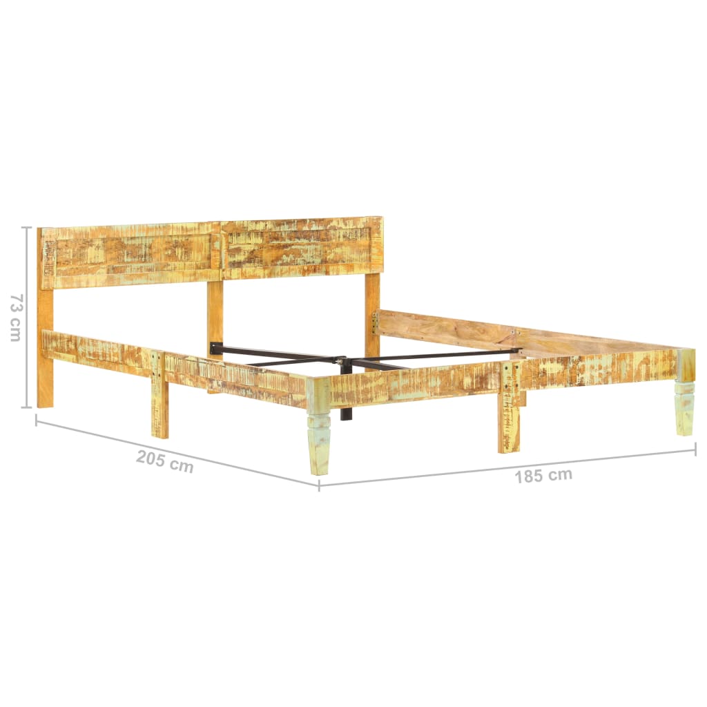 Bedframe massief gerecycled hout 180x200 cm