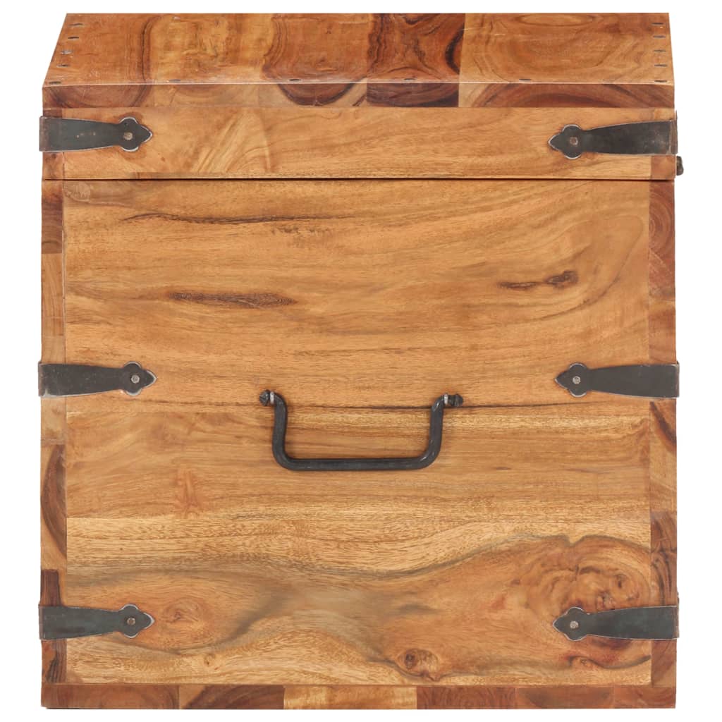 Coffret 90x40x40 cm en bois d'acacia massif