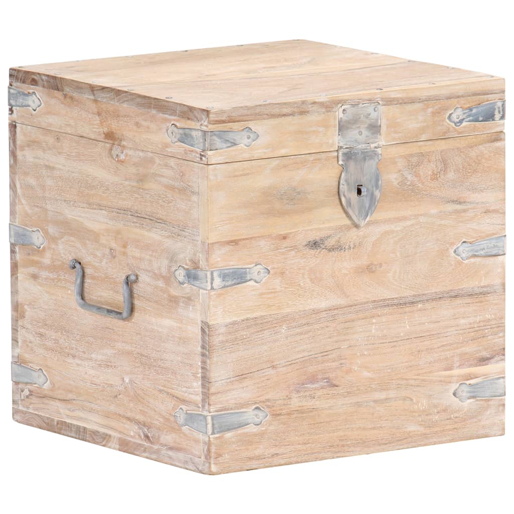 Coffret 90x40x40 cm en bois d'acacia massif