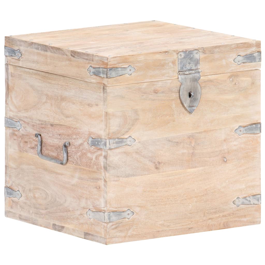 Coffret 90x40x40 cm en bois d'acacia massif