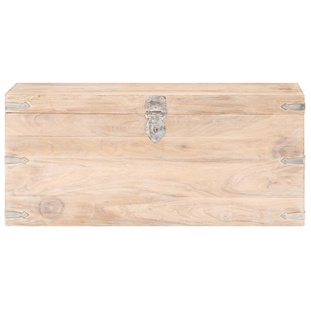 Coffret 90x40x40 cm en bois d'acacia massif