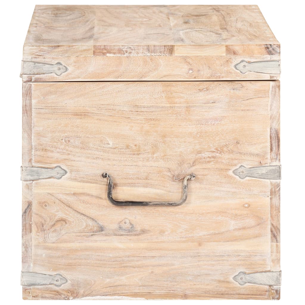 Coffret 90x40x40 cm en bois d'acacia massif