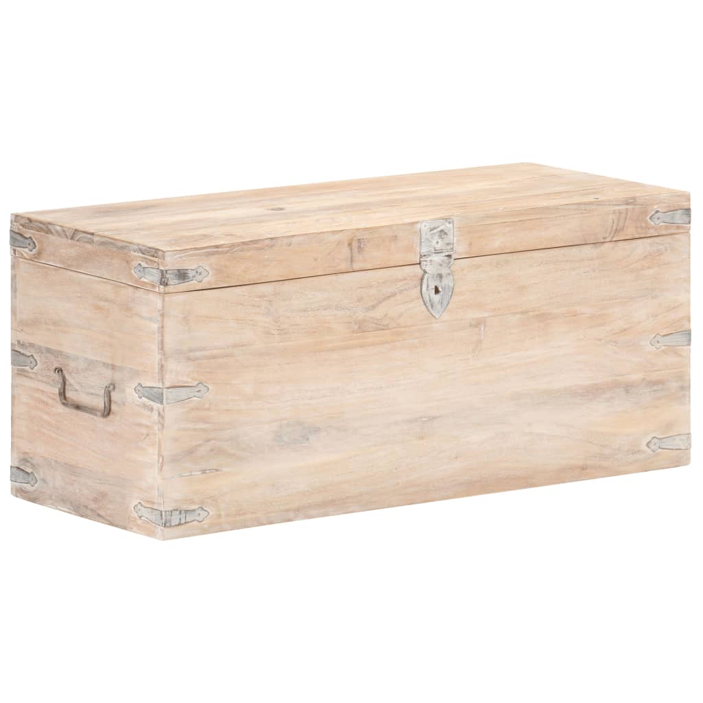 Coffret 90x40x40 cm en bois d'acacia massif