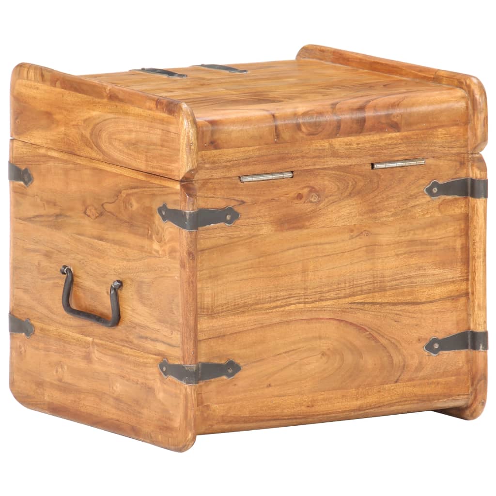 Coffre de rangement 90x40x40 cm bois d'acacia massif