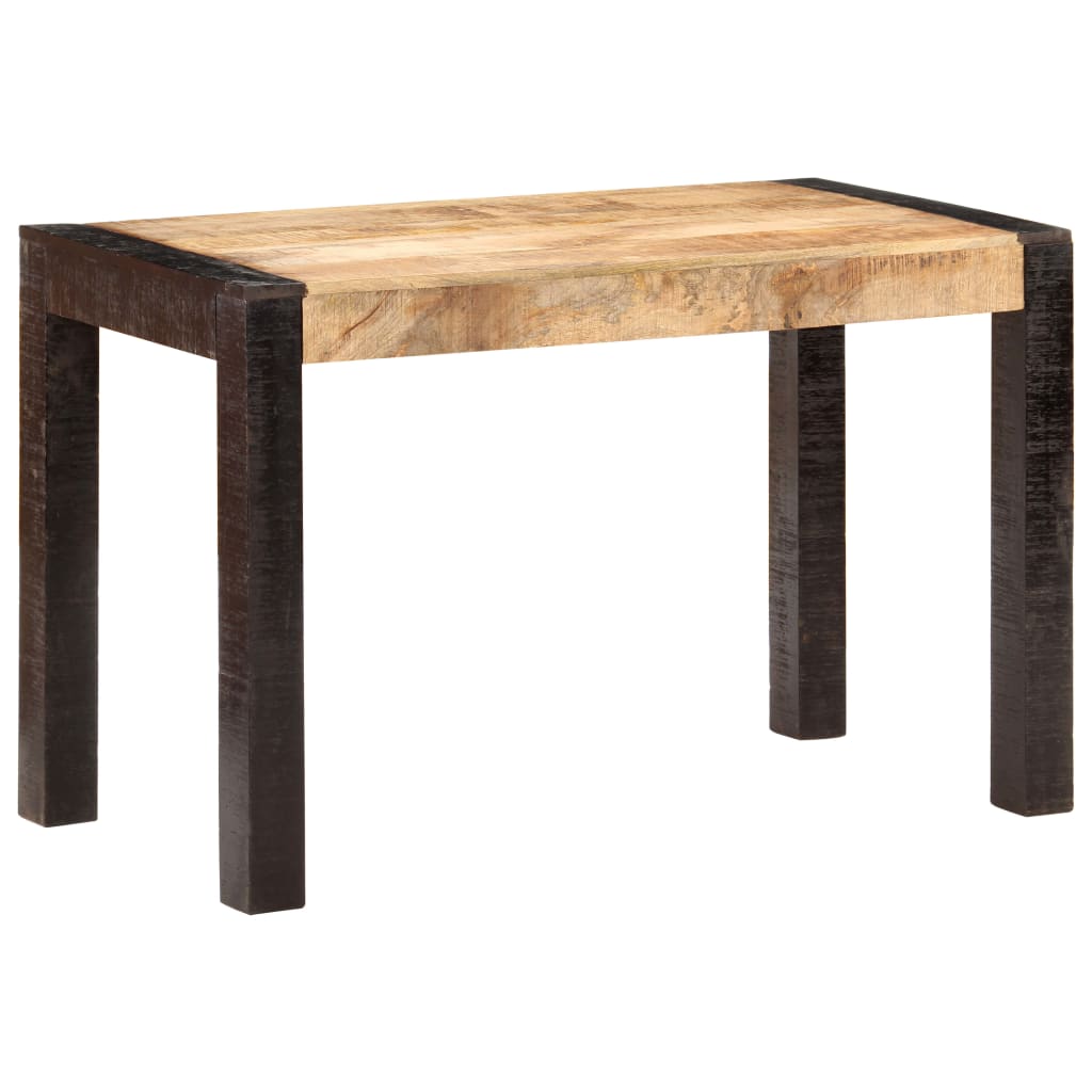 Table à manger 140x70x76 cm bois de manguier massif brut