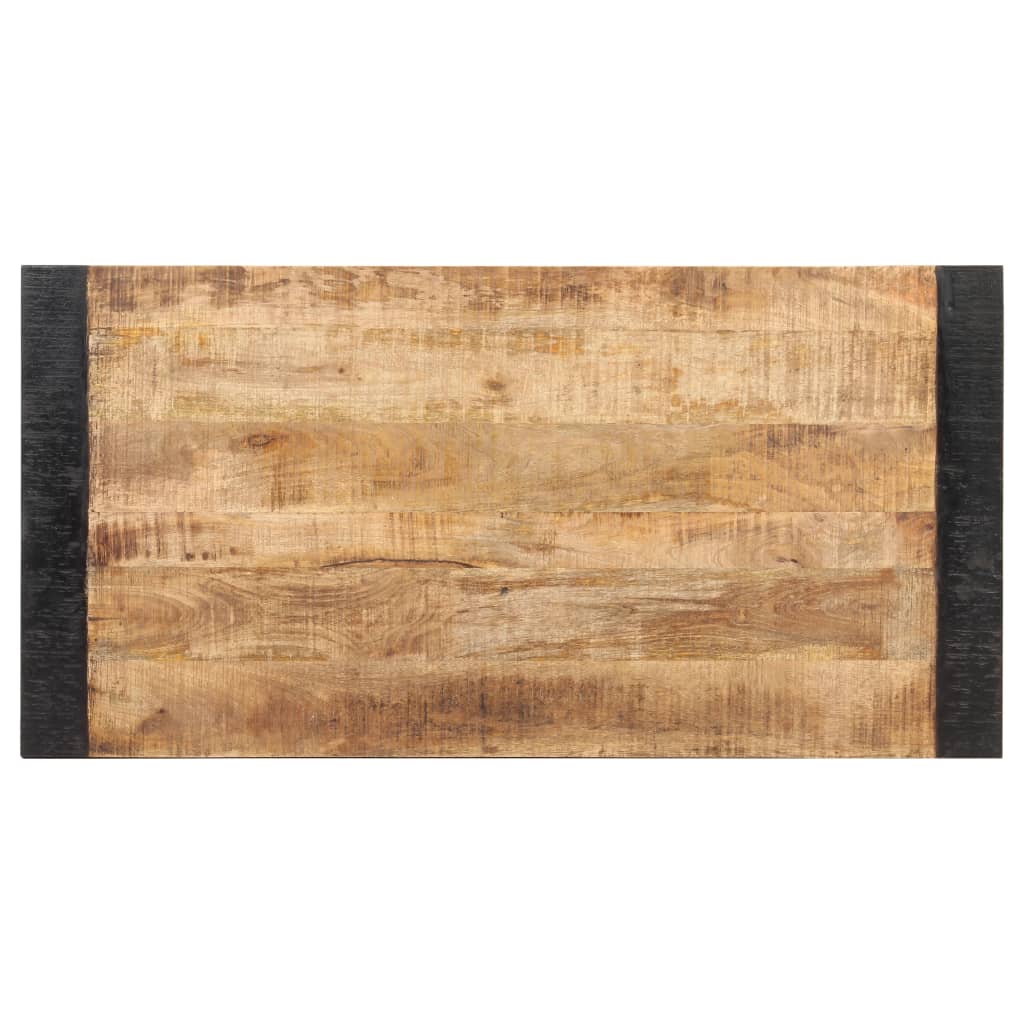 Table à manger 140x70x76 cm bois de manguier massif brut