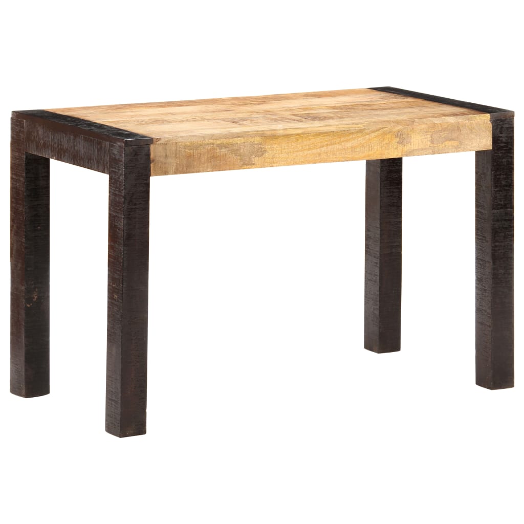 Table à manger 140x70x76 cm bois de manguier massif brut