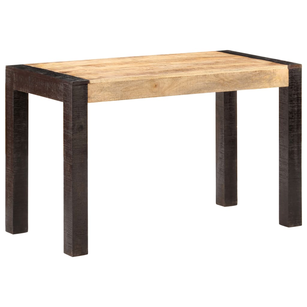 Table à manger 140x70x76 cm bois de manguier massif brut