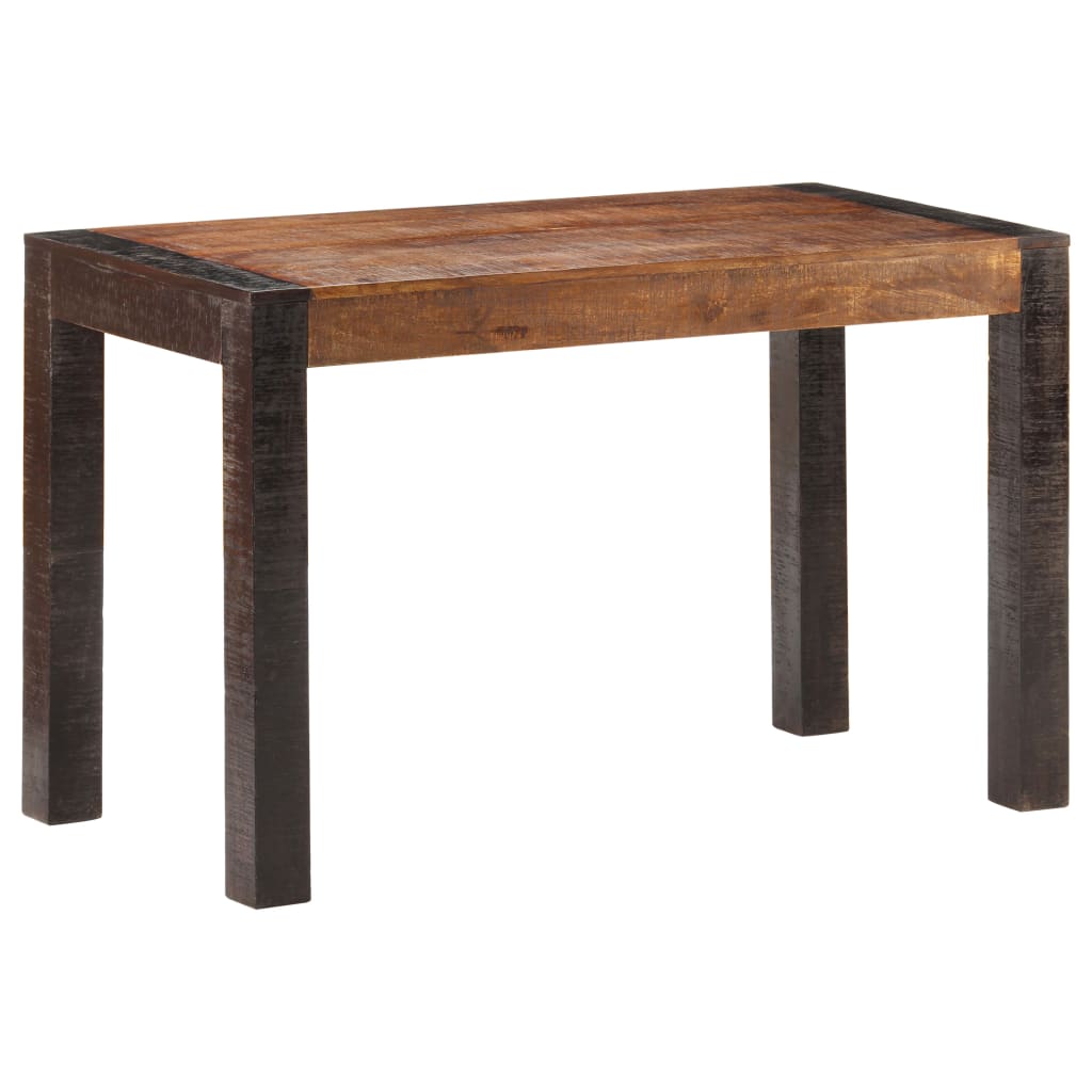 Table à manger 140x70x76 cm bois de manguier massif brut