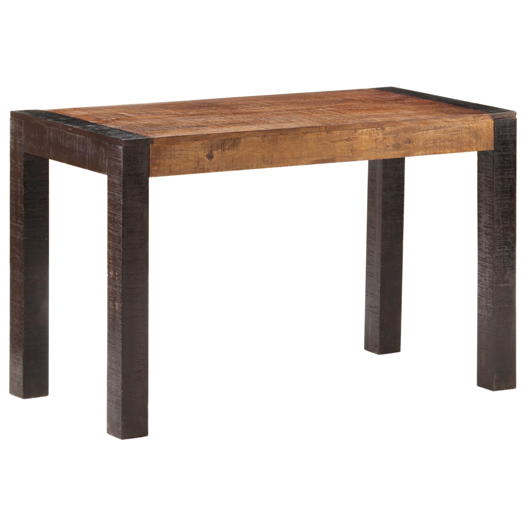 Table à manger 140x70x76 cm bois de manguier massif brut