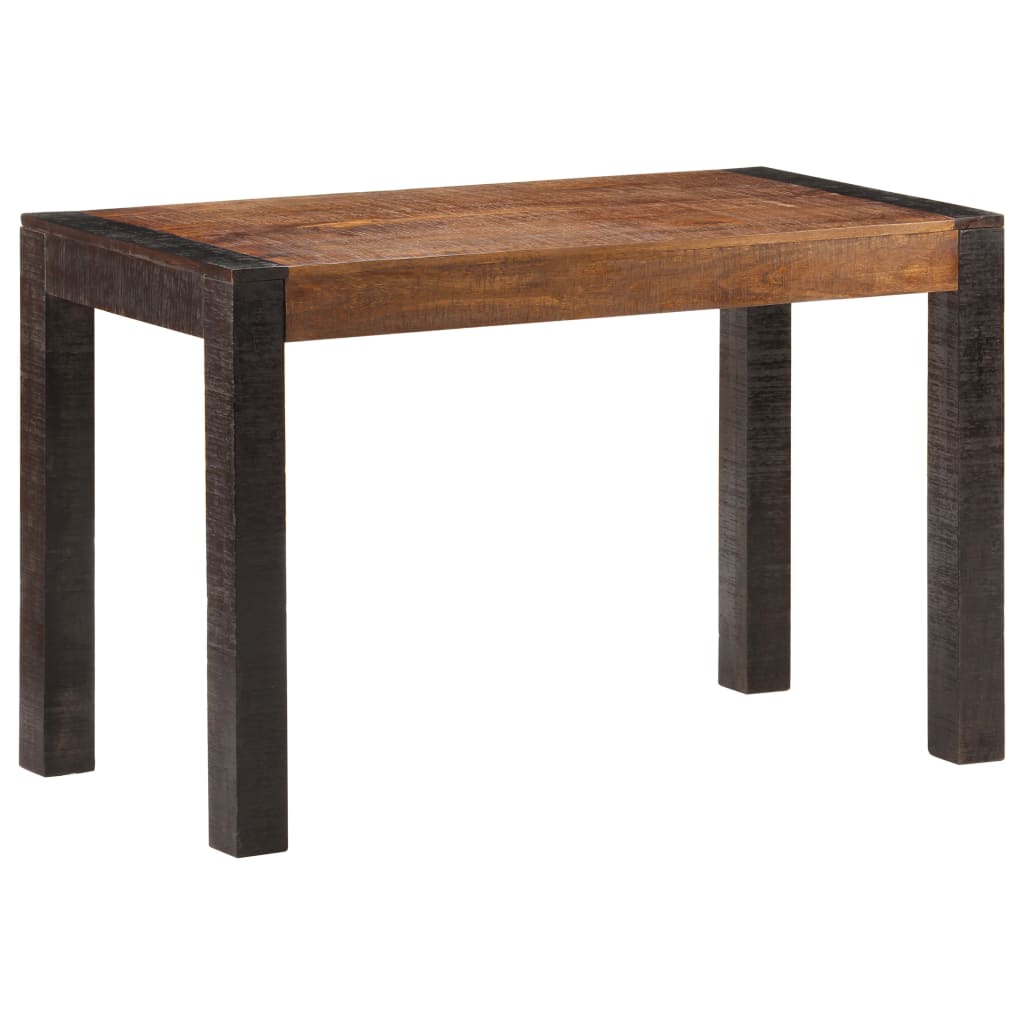 Table à manger 140x70x76 cm bois de manguier massif brut