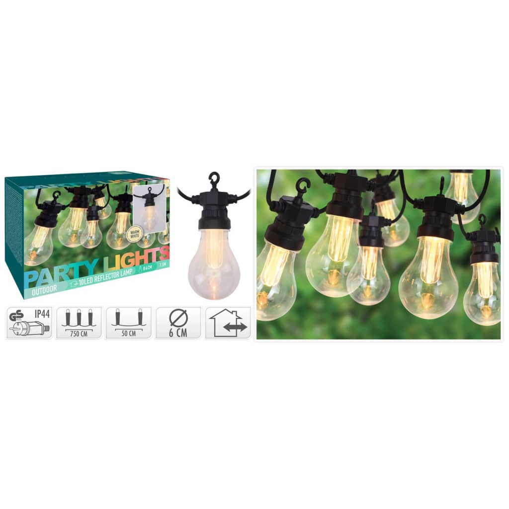 ProGarden Tuinverlichting met 10 lampen LED 3,2 V