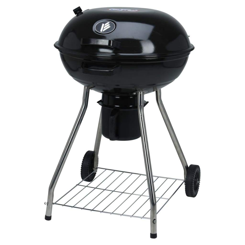 ProGarden Barbecue à charbon sur roulettes 56 cm noir