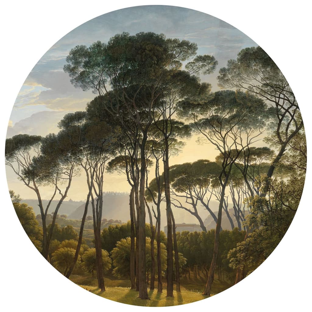 WallArt Behangcirkel Umbrella Pines in Italy 190 cm