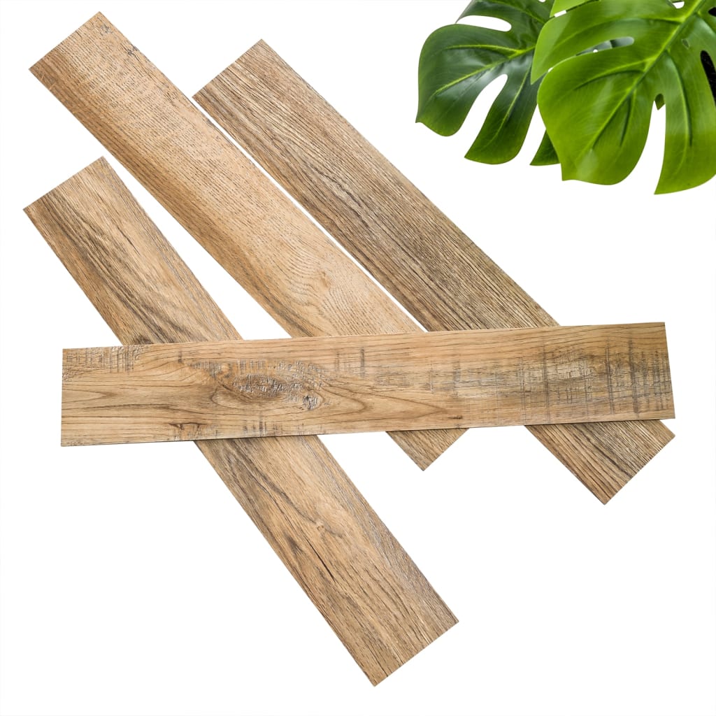 WallArt Planken hout-look schuurhout eiken asgrijs