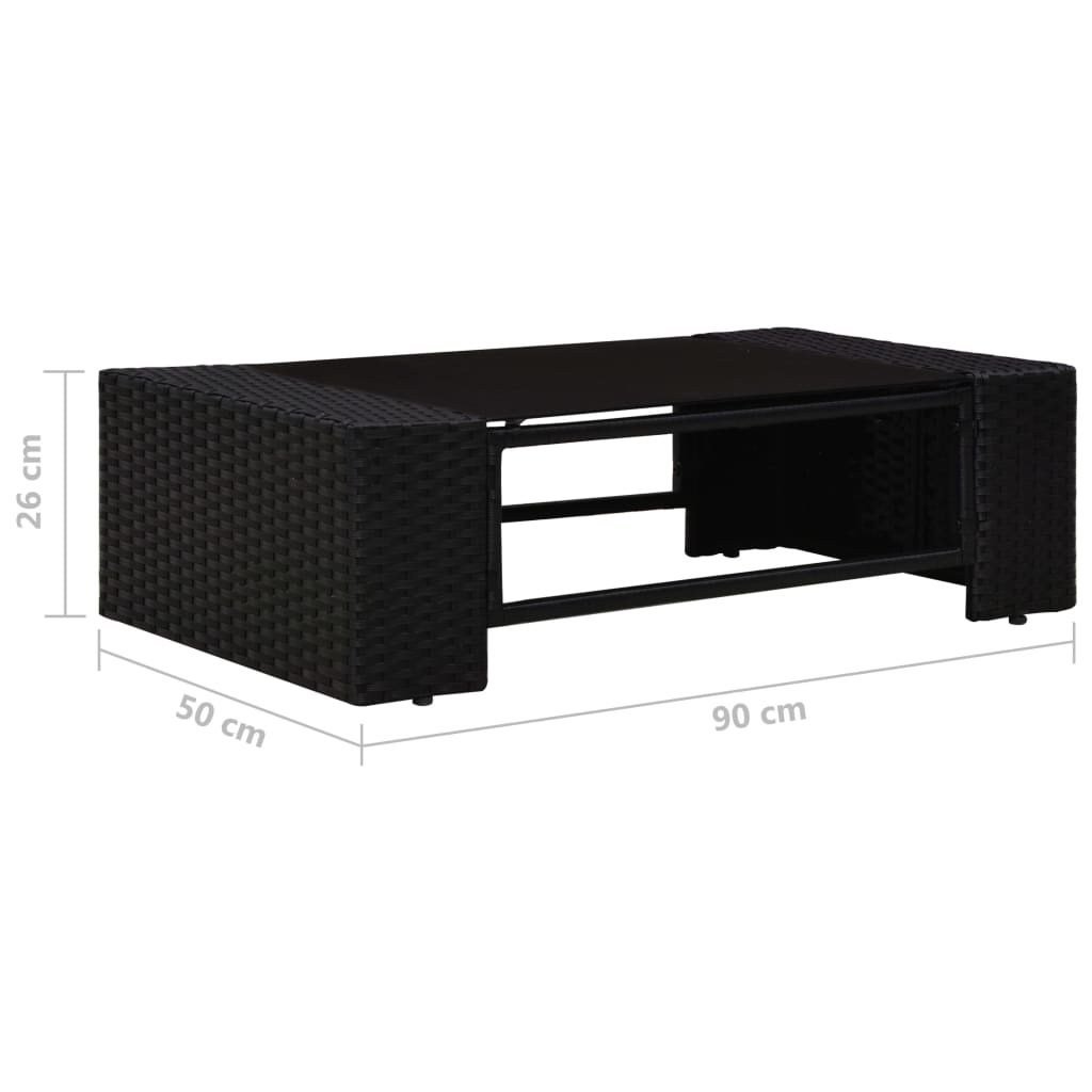 8-delige Loungeset poly rattan