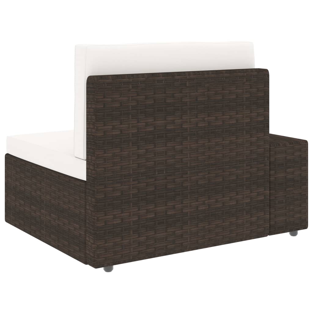 6-delige Loungeset poly rattan