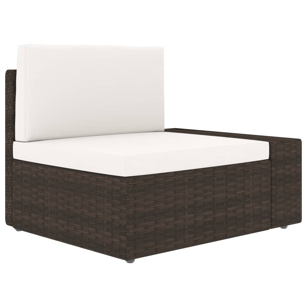 6-delige Loungeset poly rattan