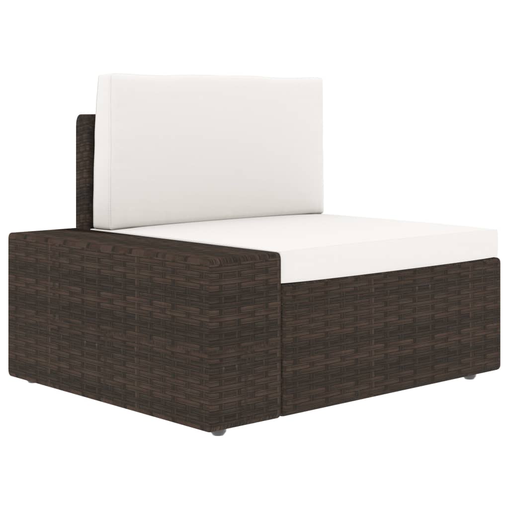 6-delige Loungeset poly rattan