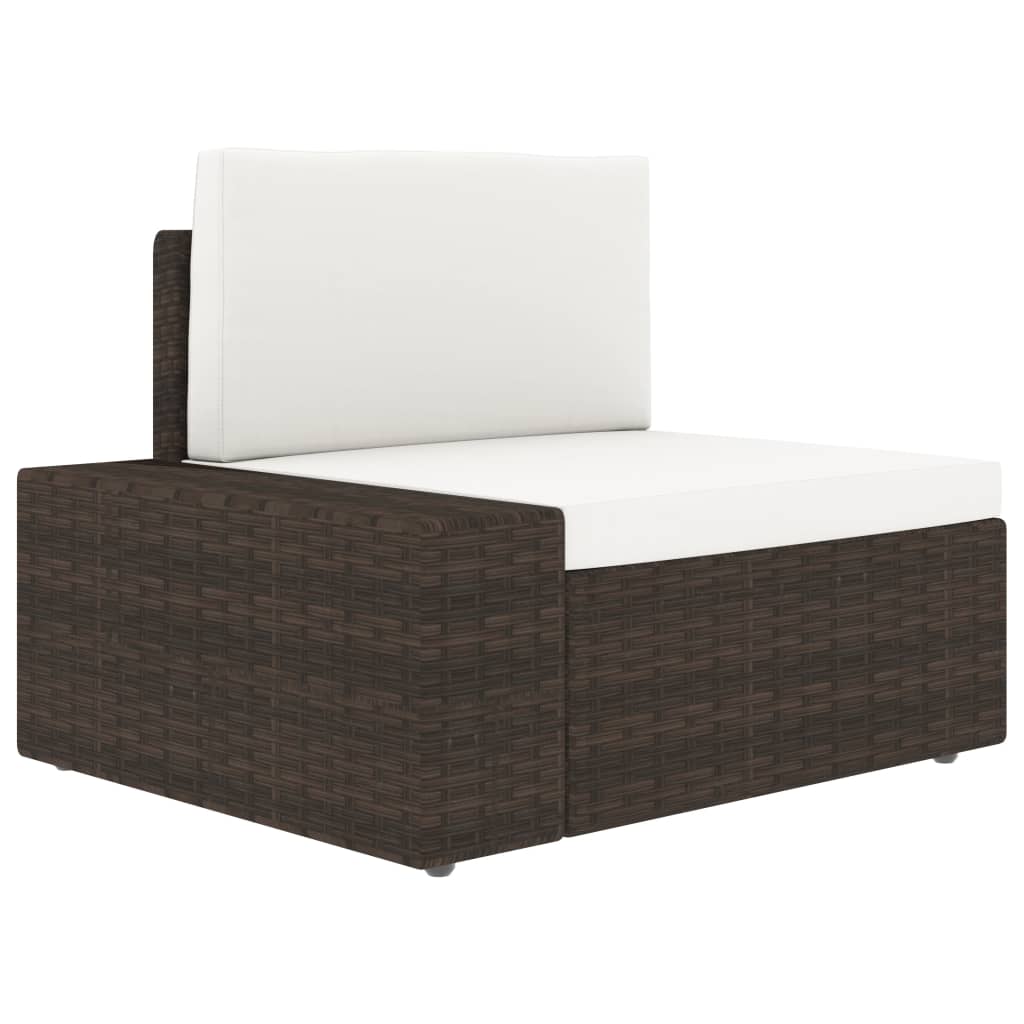 4-delige Loungeset poly rattan