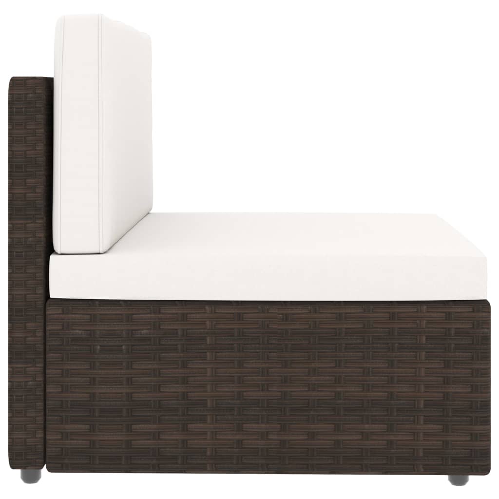 4-delige Loungeset poly rattan