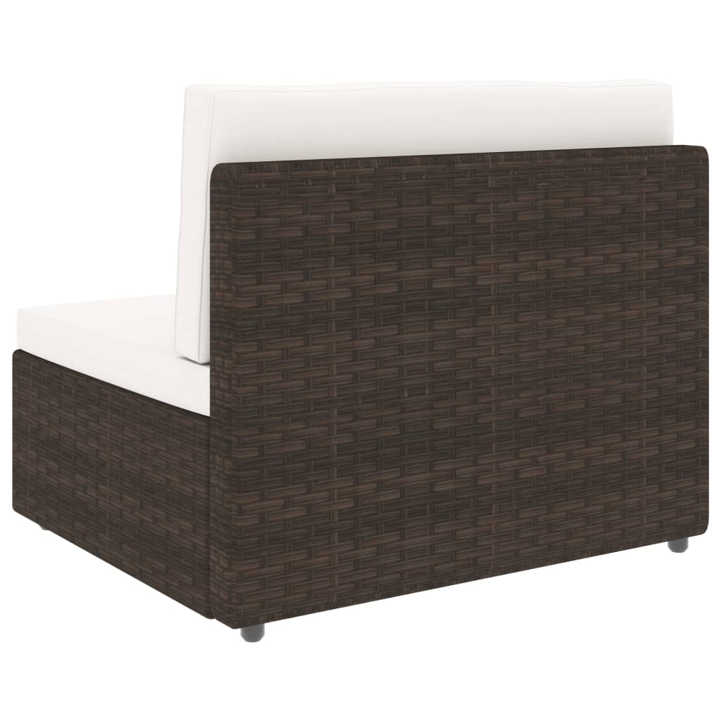 8-delige Loungeset poly rattan