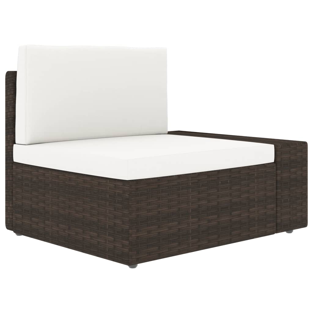 8-delige Loungeset poly rattan