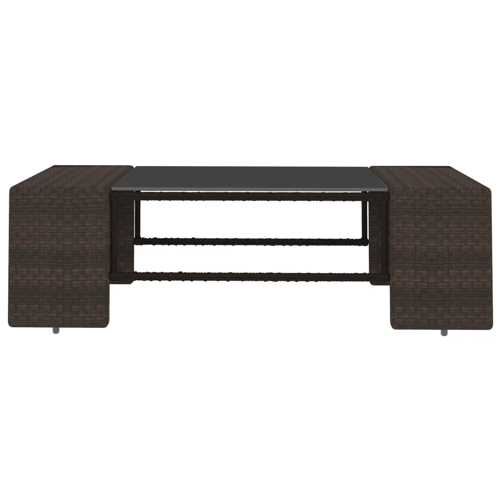 8-delige Loungeset poly rattan