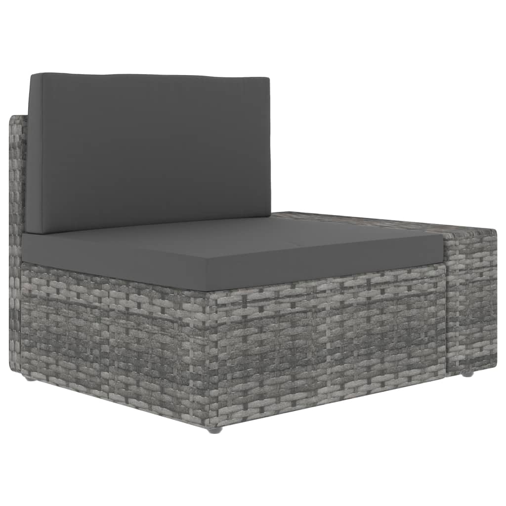 5-delige Loungeset poly rattan