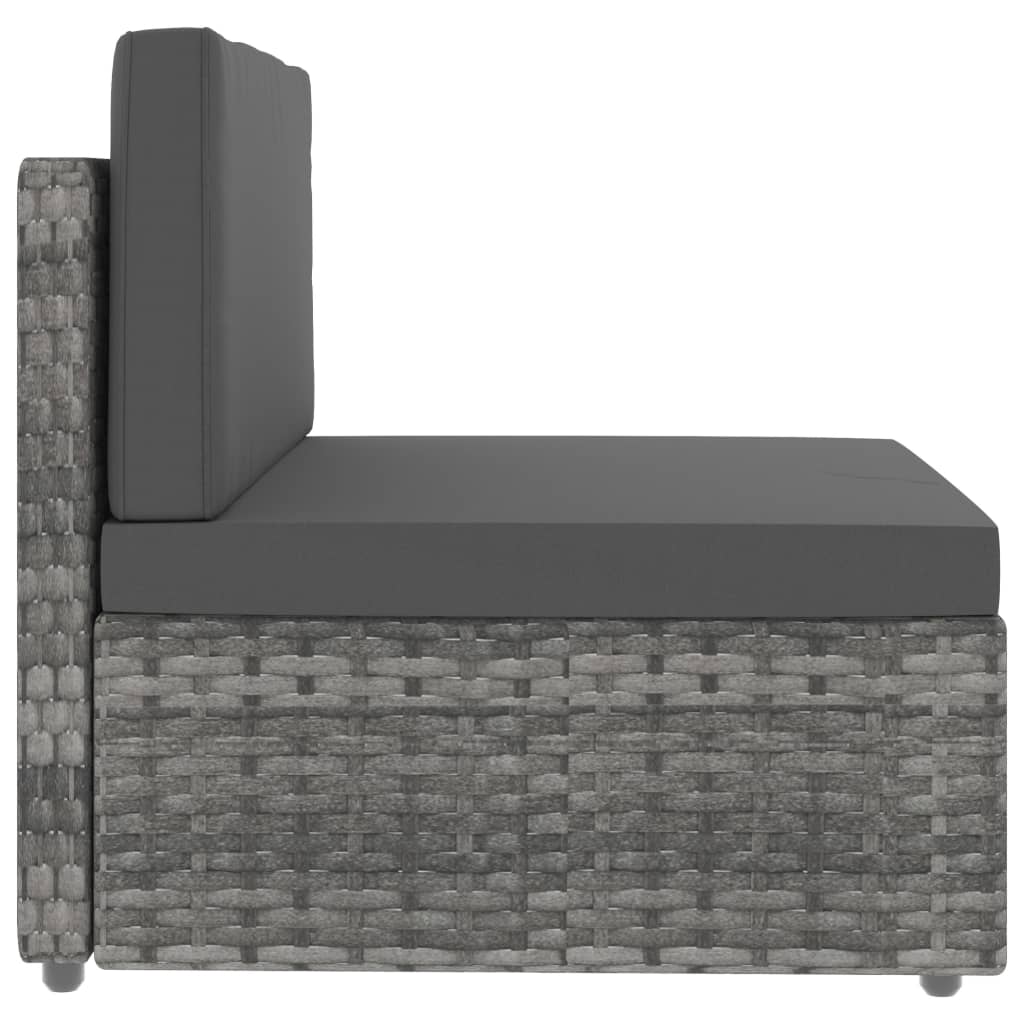 7-delige Loungeset poly rattan