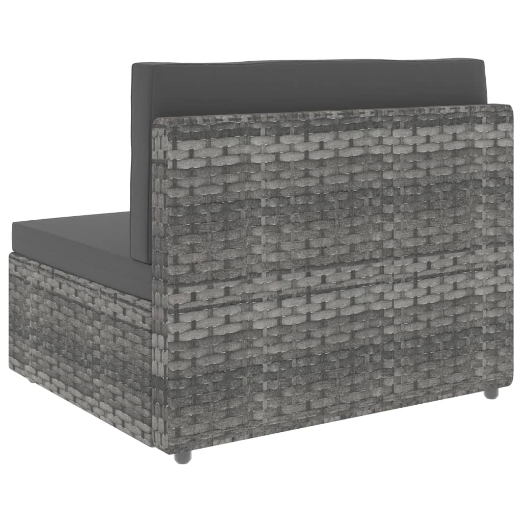 7-delige Loungeset poly rattan