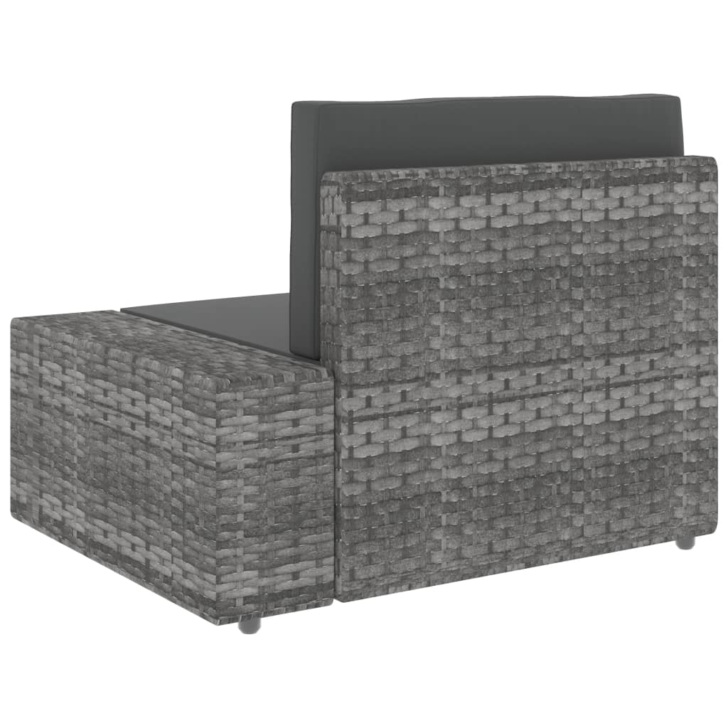 5-delige Loungeset poly rattan