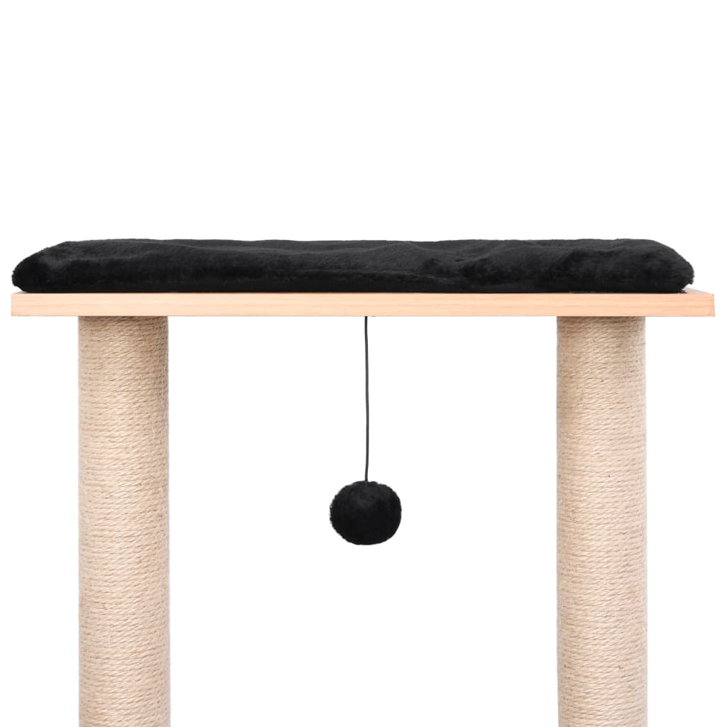 Arbre à chat avec tapis à gratter en sisal 129 cm