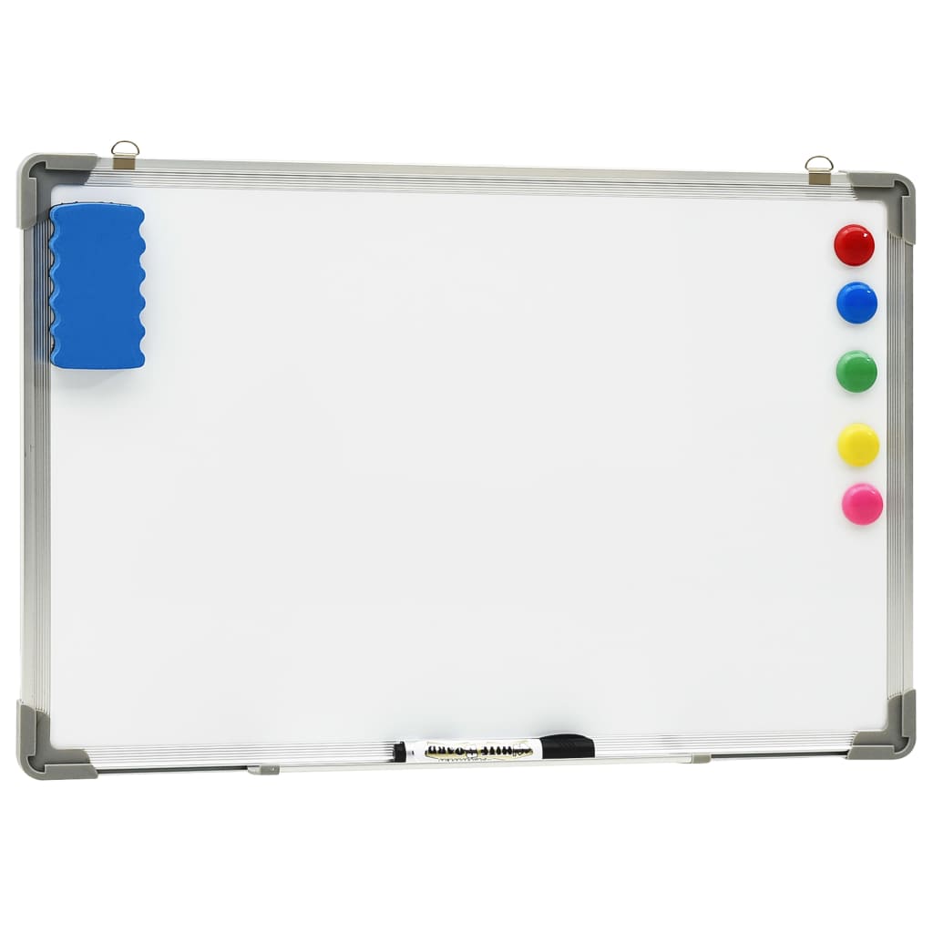 Whiteboard magnetisch 50x35 cm staal wit