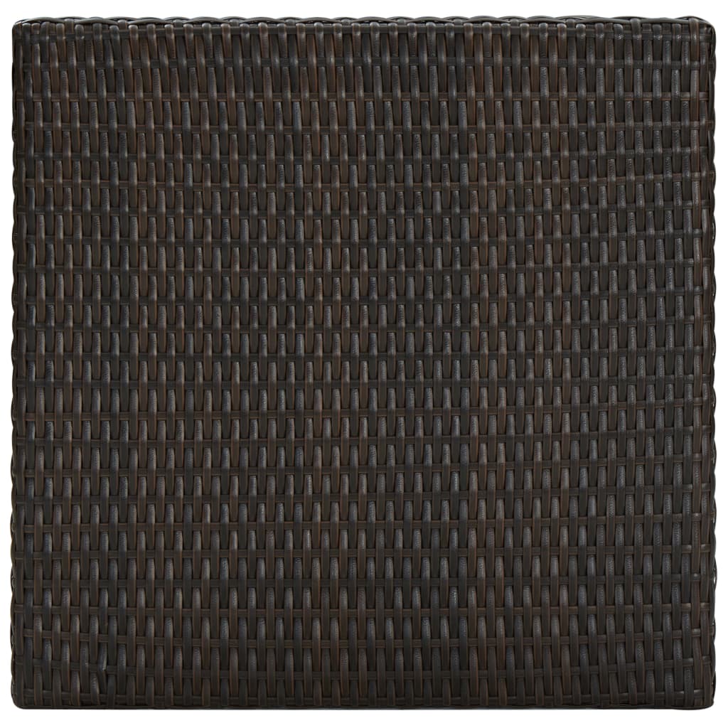 Tuinbartafel 60,5x60,5x110,5 cm poly rattan