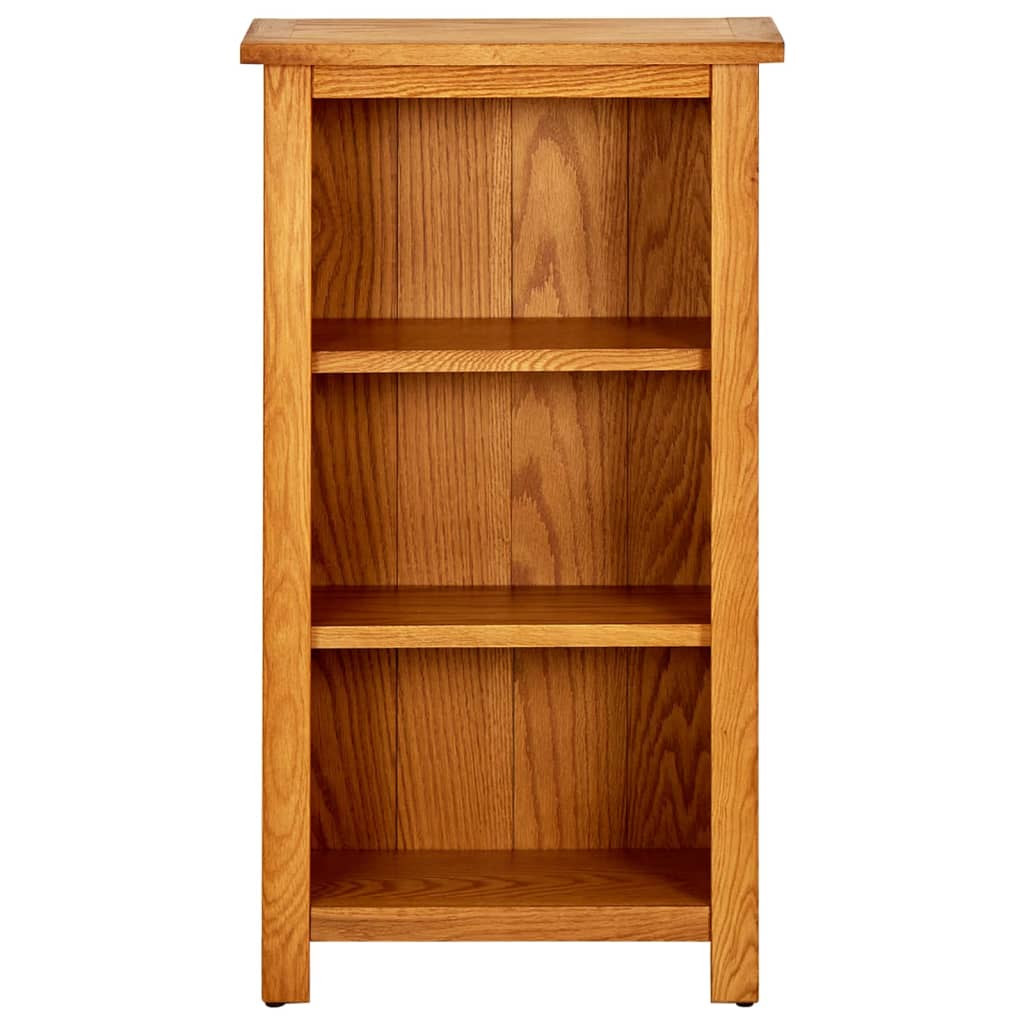 Boekenkast met 4 schappen 45x22x110 cm massief eikenhout