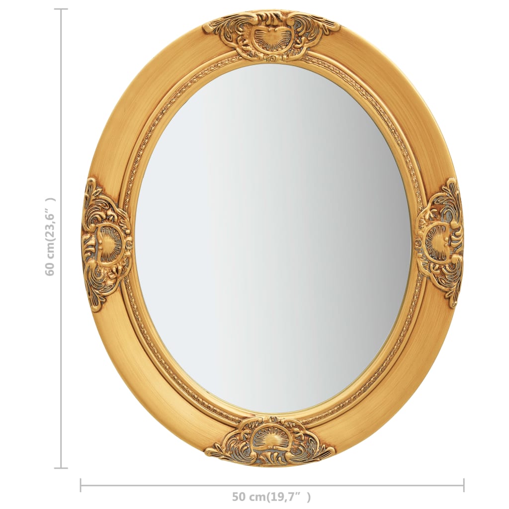 Miroir mural style baroque 50 cm