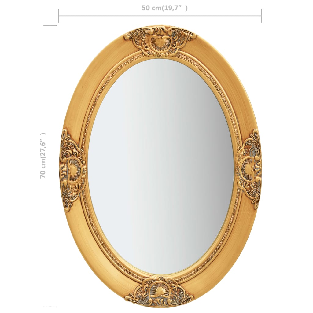 Miroir mural style baroque 50 cm