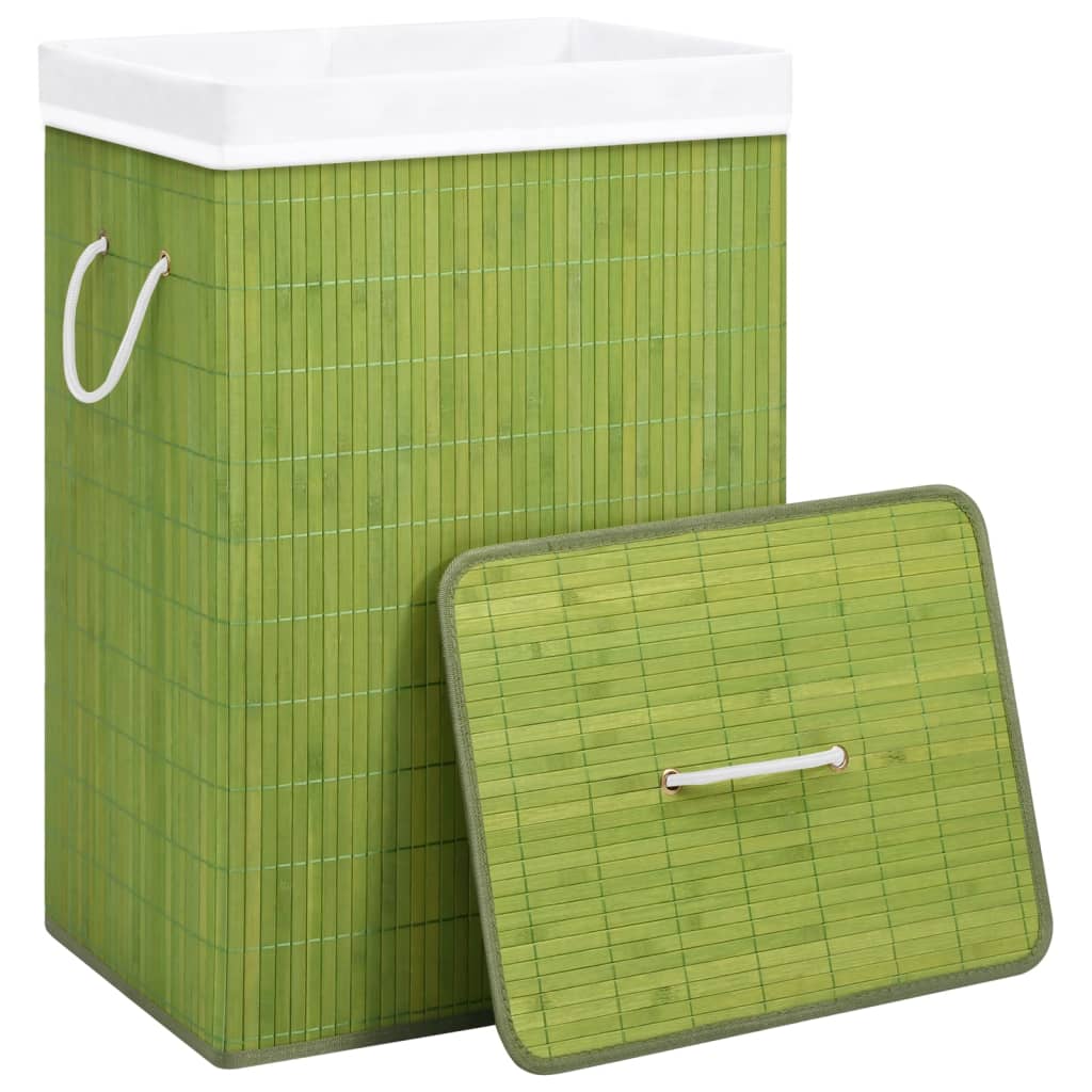 Panier à linge 1 compartiment 83 L bambou