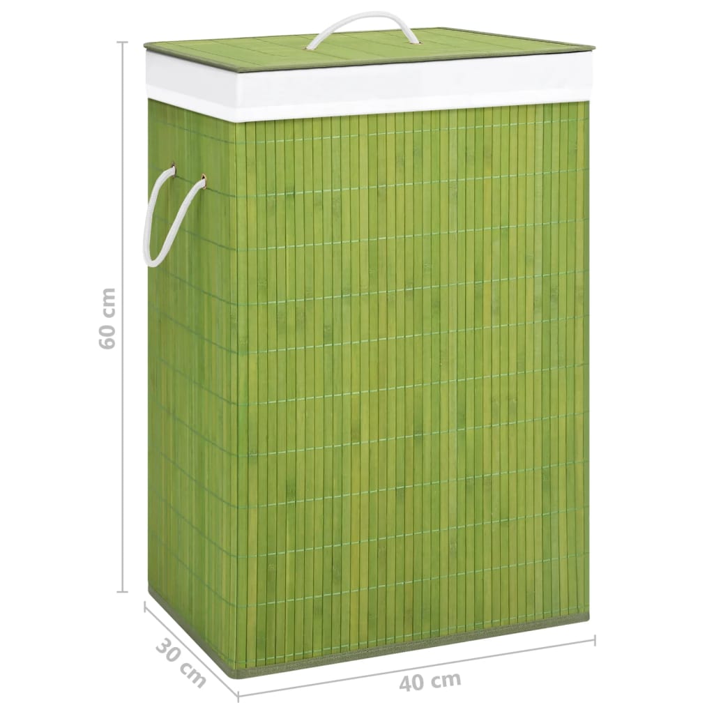 Panier à linge 1 compartiment 83 L bambou