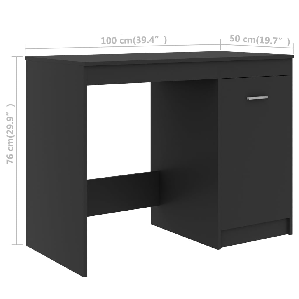 Bureau 140x50x76 cm bewerkt hout