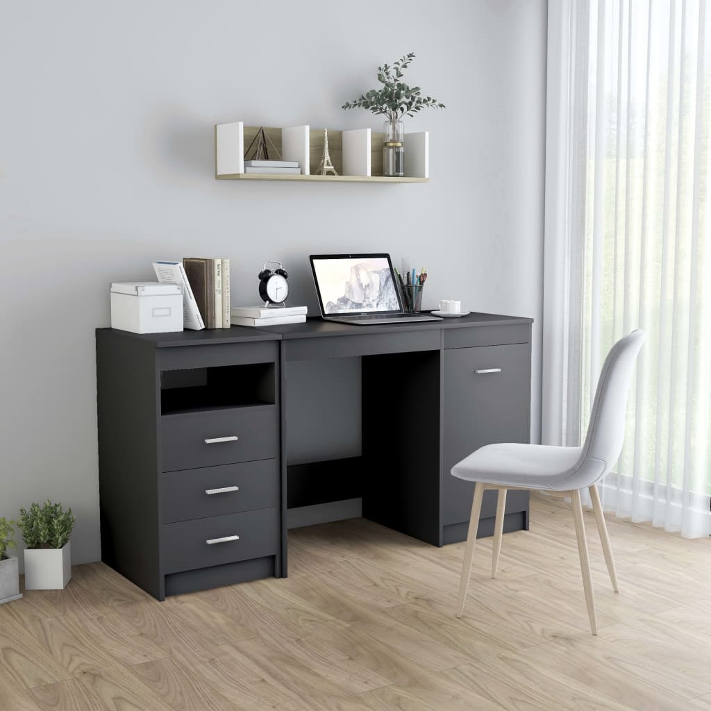 Bureau 140x50x76 cm bewerkt hout